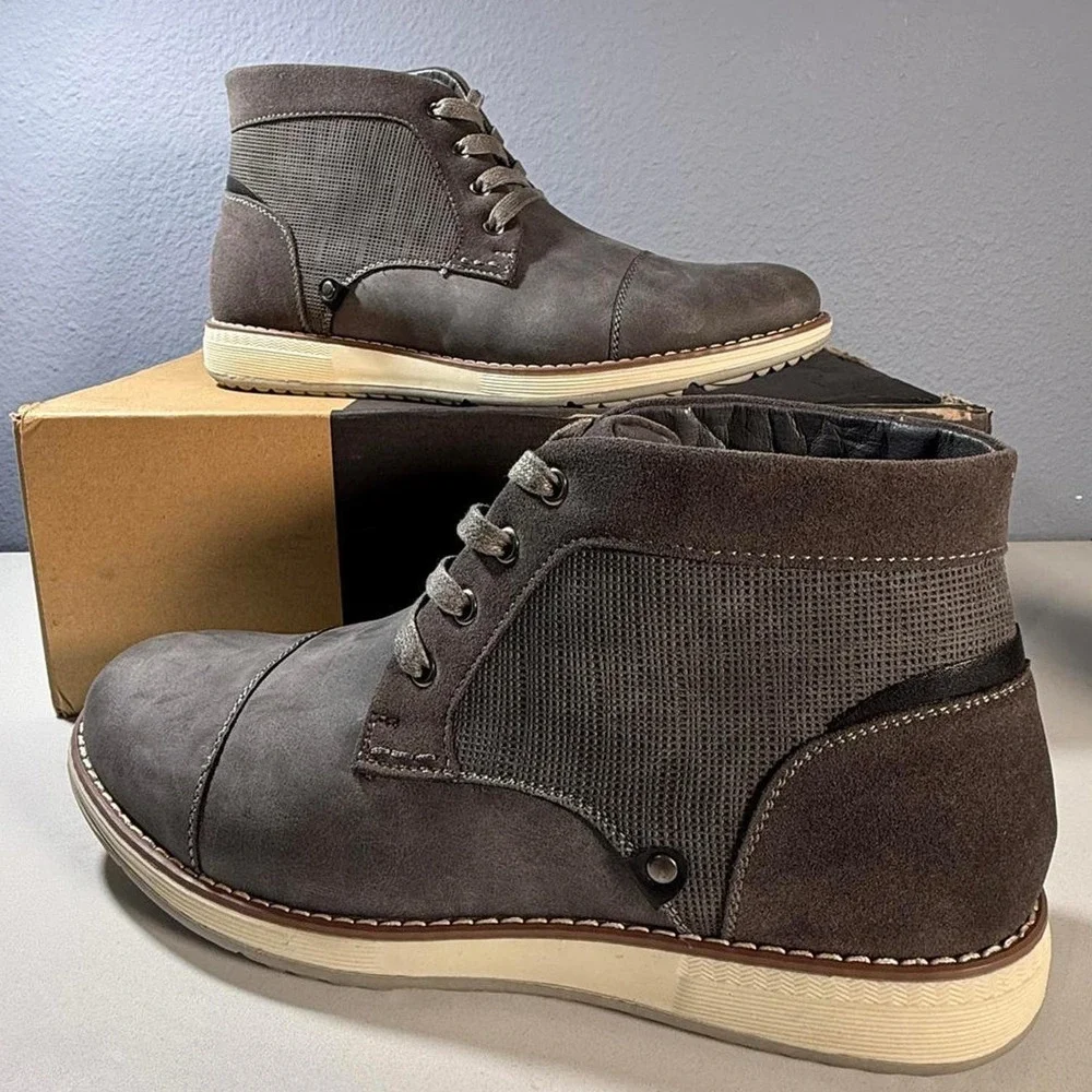 Vance‎ Co Men's Austin Grey Cap Toe Boot 8.5